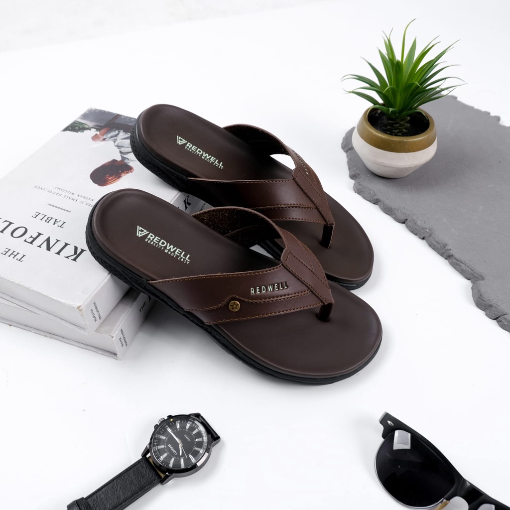 Sandal Kulit Pria Jepit Original scarlos 01 Sendal Japit Cowok Casual Terlaris/ GRATIS ONGKIR BAYAR DITEMPAT (COD)