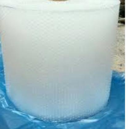 

Plastik bubble wrap (62.5cm x50 m） - Putih