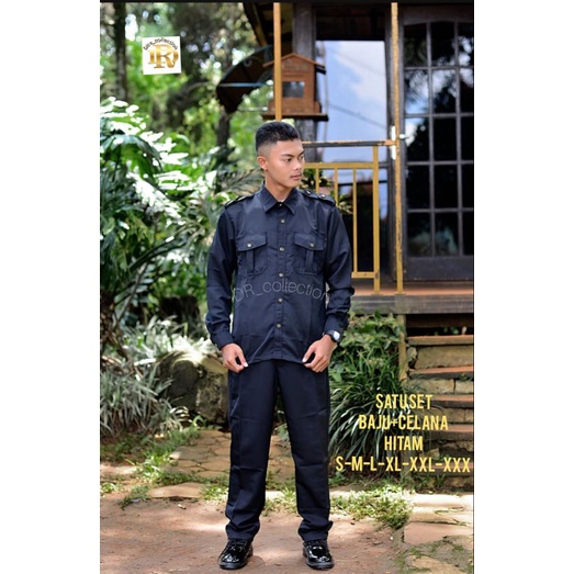 Seragam safari Baju safari Setelan safari security safari satpam