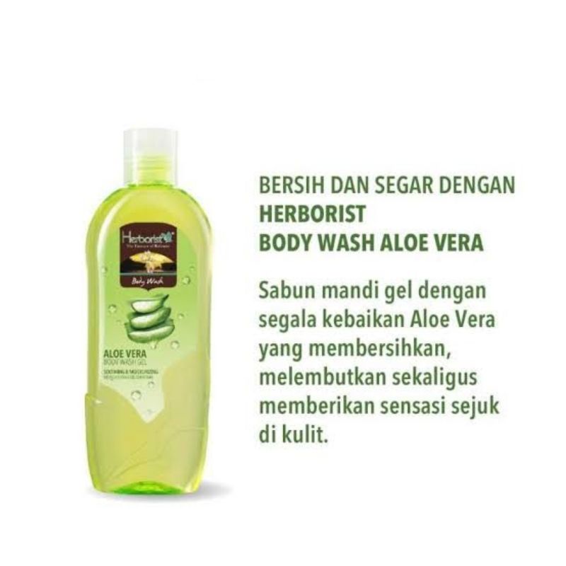 HERBORIST BODY WASH GEL ALOEVERA 250mL / SABUN MANDI