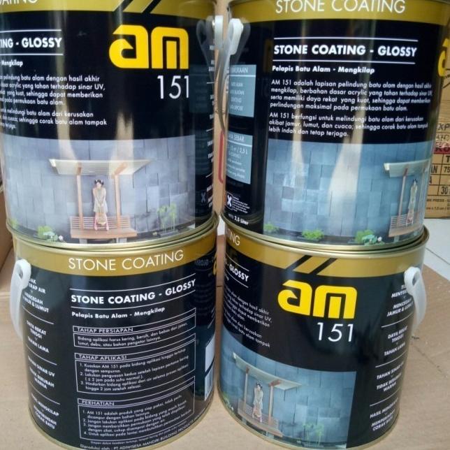 Cat vernis pelapis batu alam stone coating AM 151 AM151 clear gloss