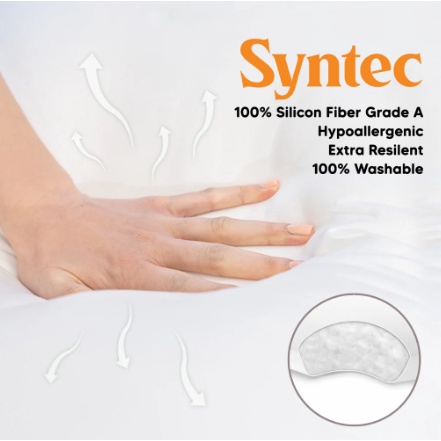 Bantal Syntec Silicon Fiber Grade A