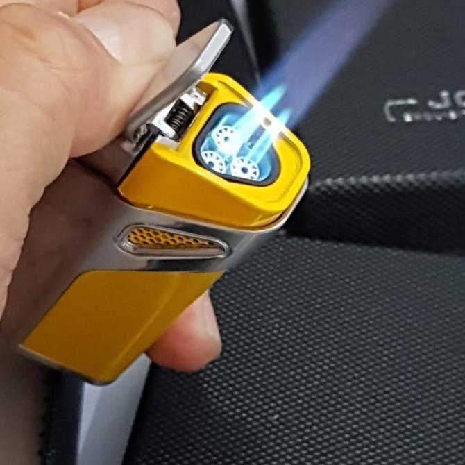 Promo Korek Api Cerutu Cigar Lighter JOBON ZB 981 Triple Jet Flame