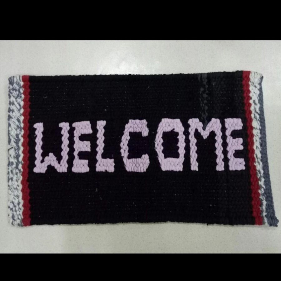 KESET KAIN WELCOME ANYAM BESAR LAP KAKI LANTAI 80 x 50 CM