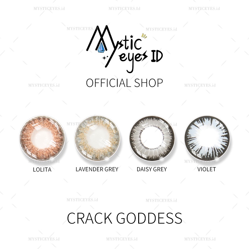 [✅COD] MYSTICEYES SOFTLENS CRACK GODDESS SERI 14.5MM NORMAL &amp; MINUS -0.25 S/D -2.75