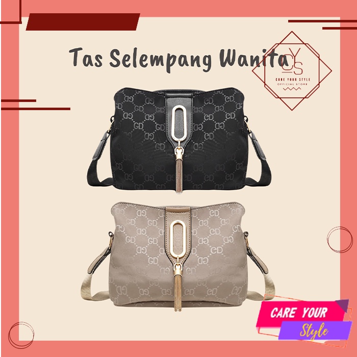 CYS TAS SELEMPANG WANITA SLINGBAG QUILTED SLING BAG SERBAGUNA IMPORT MURAH  MODEL TERBARU SHOULDER BAG T231