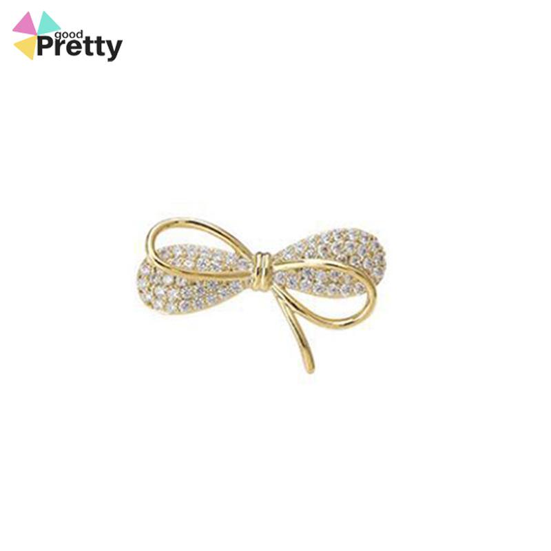 Brooch Bros hijab bros cantik Bros Mutiara bros Kupu bros lucu Bros Wanita Korean Fashion Style Butterfly Brooches Gold Color Pearl Brooch Pins Pakaian Aksesoris - PD