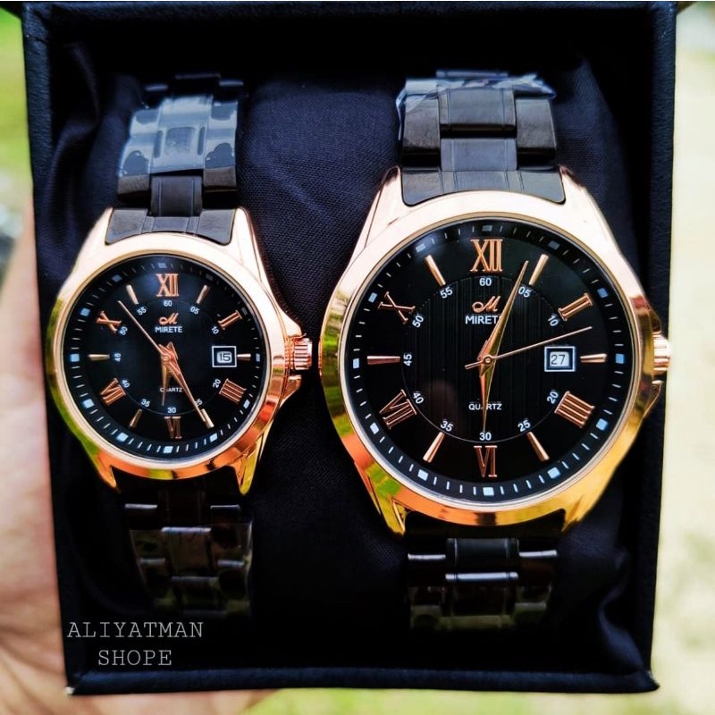 Jam Tangan Couple ( Bisa Satuan) Import Mirete Original Anti Air Tanggal Aktif Bestseller Quart Analog | Jam Tangan Kasual Wanita Sporty Strap Rantai | Jam Tangan Kasual Pria Strap Rantai | Jam Tangan Couple Cowok/Cewek Water Resistant Fitur Tanggal Aktif