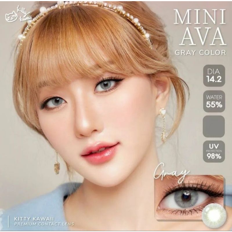 SOFTLENS MINI AVA GREY/ABU. NORMAL MINUS(s.d -10.00)