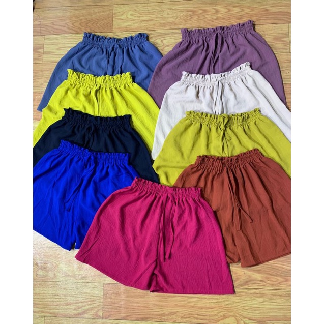 CELANA PENDEK KOLOR WANITA BIGSIZE BB 70-110 KG ANTI LECEK JUMBO XXXL MELAR SAMPAI 130CM