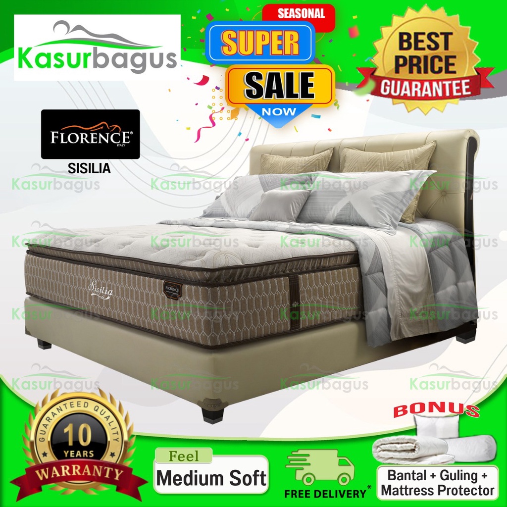 Florence Kasur Springbed Sisilia - Full Set 120x200