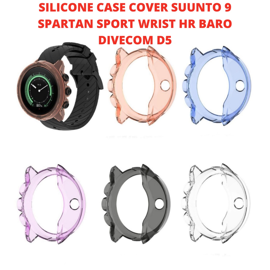 Case Silikon Cover casing Suunto 9 Baro Spartan Sport Wrist HR Baro DIVECOM D5