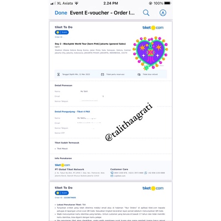Tiket Blackpink CAT 4 Day 2