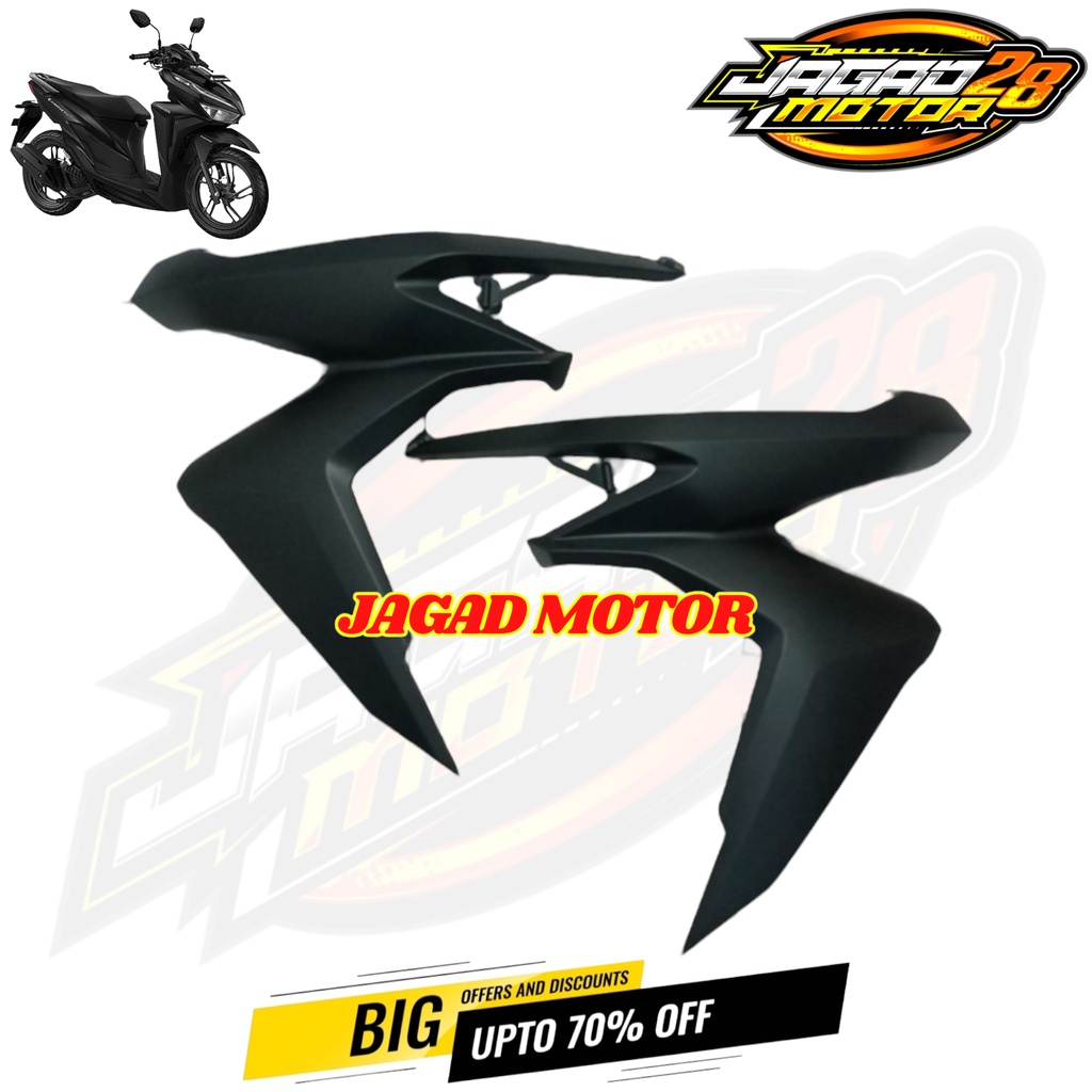 Sayap Legshield Luar Vario 125 150 Led New 2018 2019 2020 2021 Hitam Doff / Cover Side sayap Depan Samping Vario 125 150 LED ESP NEW 2018 2019 2020 2021 Hitam Doff / Cover Body Sayap Samping Depan Kanan Kiri Vario 125 150 Led New 2018-2021 Hitam Doff