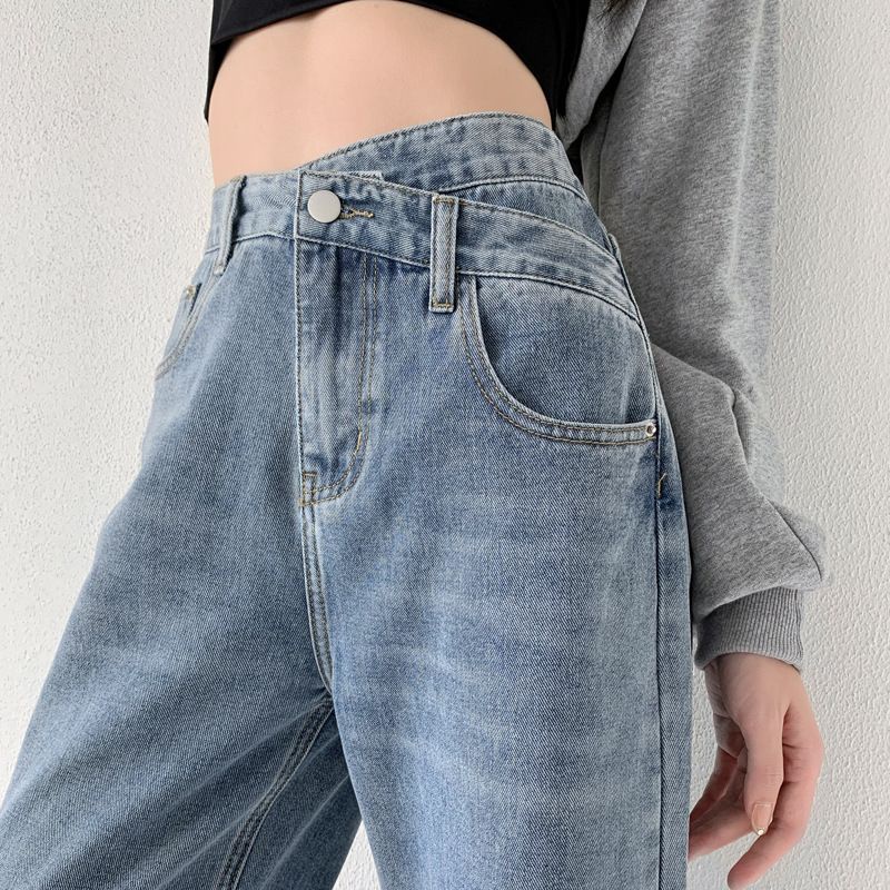 BEARYJEANS Highwaist X Style Jeans Women Celana Jeans Wanita Model Silang - BJ011