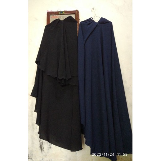 Preloved 1 Khimar safar ritz navy non purdah brand Lubna