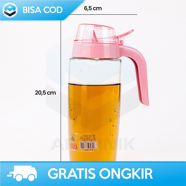 TEMPAT MINYAK GORENG BOTOL MINYAK SAYUR SEASONING JAR SERBAGUNA 550ML