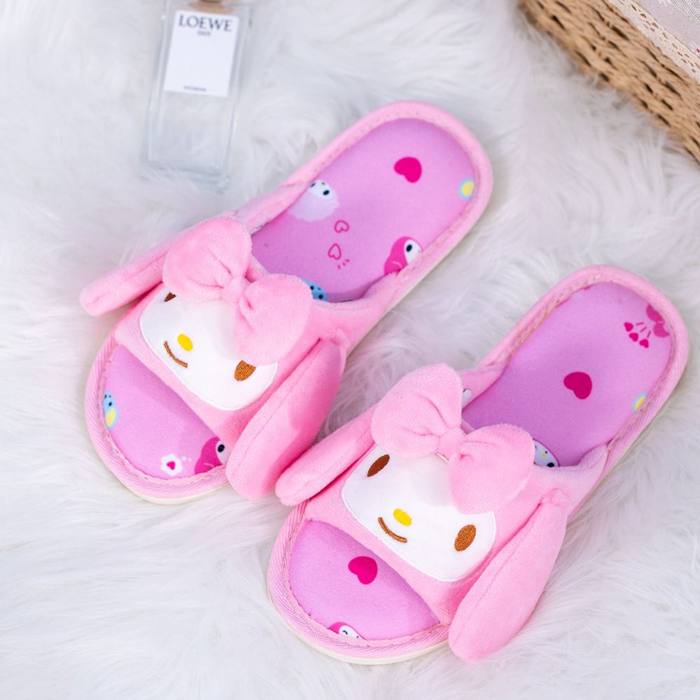 SANDAL RUMAH CINNAMOROLL MELODY KUROMI BADTZMARU HELLO KITTY POMPOMPURIN POCHACCO DOG SEPATU KAMAR SELOP IMPOR