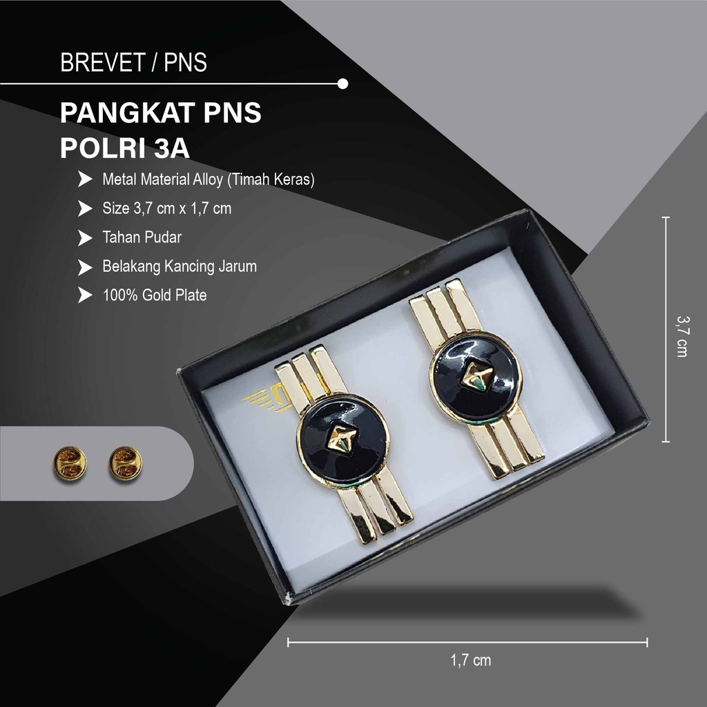 PIN PANGKAT PNS POLRI 3A PREMIUM EXCLUSIVE