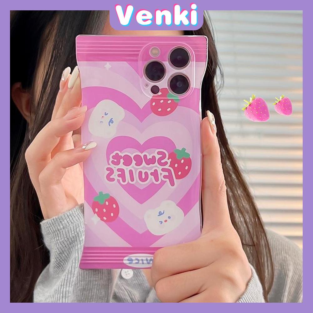 Case iPhone 14 Pro Max Soft TPU Glossy Case Snack Case Sweet Love Circle Camera Protection Airbag Shockproof For iPhone 14 13 12 11 Plus Pro Max 7 Plus X XR