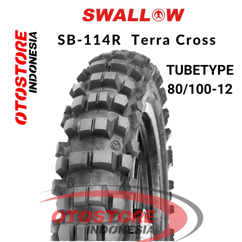 Ban Luar Motor Swallow SB-114R  Terra Cross 80/100-12 RING 12 ban motor  motocross