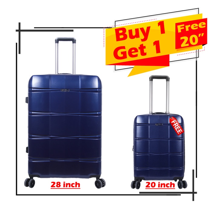 Jack Nicklaus Trolley Case 73103 - 28 inch + Free 20 inch - Blue