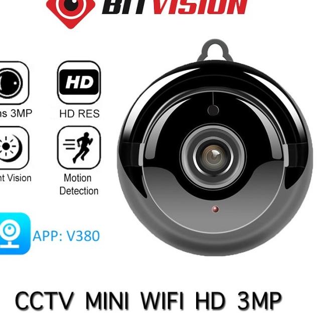 IP CAM CCTV WIRELESS CCTV WIFI PORTABLE MINI SPY CAMERA BITVISION V8 - Only kamera