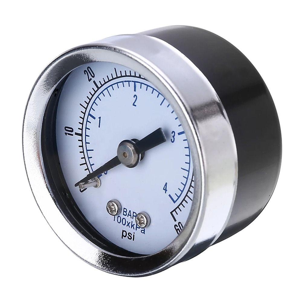 Top Air Pressure Gauge Tekanan Udara Presisi Tinggi 0-4 BAR Dengan 1.5 &quot;Face Quality Hydraulic Meter Industrial 0-60 PSI