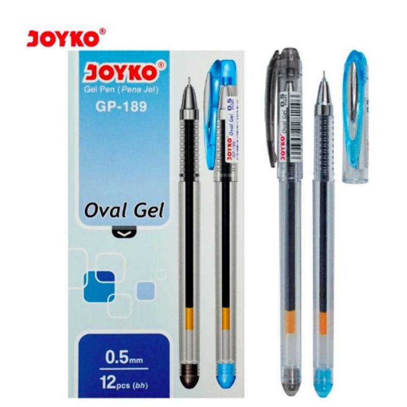 

Dalingshop [1 Bh] Gel Pen Pulpen Pena Joyko GP-189 Oval Gel 0.5mm