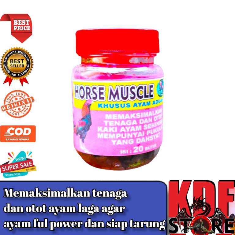 Doping Horse Muscle Doping Ayam Aduan Membuat Lincah Agresif Gairah Tarung Tinggi & Tahan Pukul