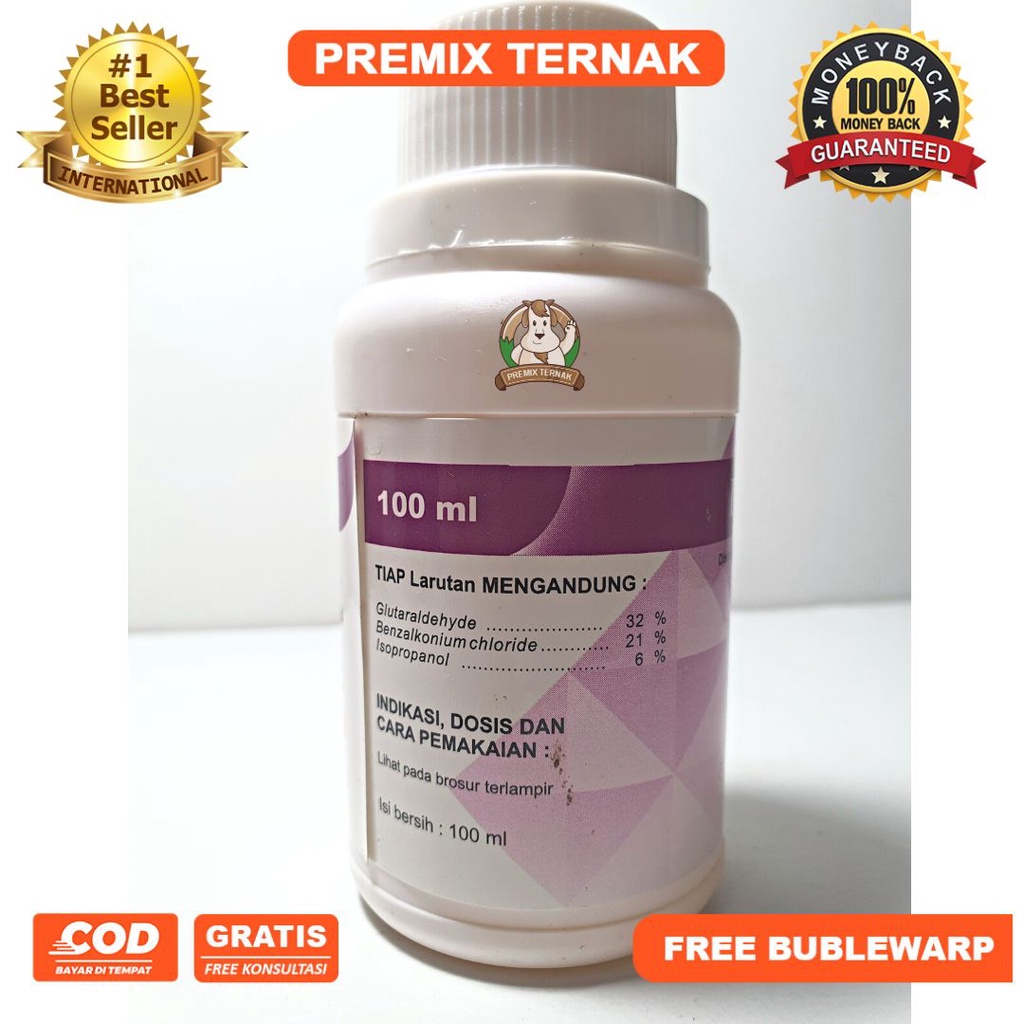 PROTANOL PLUS 100 ml - DISINFEKTAN SPEKTRUM LUAS AROMA LAVENDER RAMAH LINGKUNGAN - PEMBASMI VIRUS, BAKTERI, MYCOPLASMA DAN JAMUR