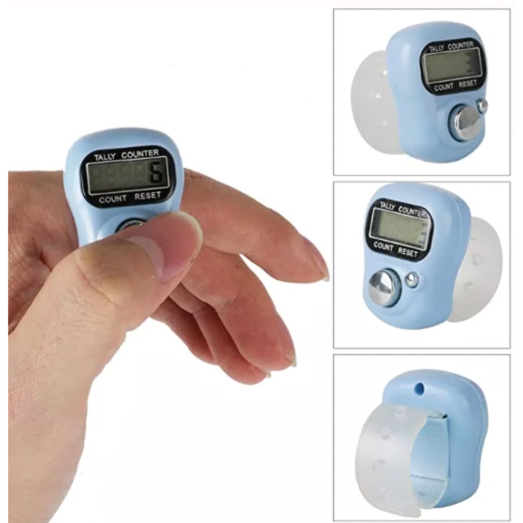Tasbih Digital Mini Elektrik Alat Hitung Finger Counter Mini