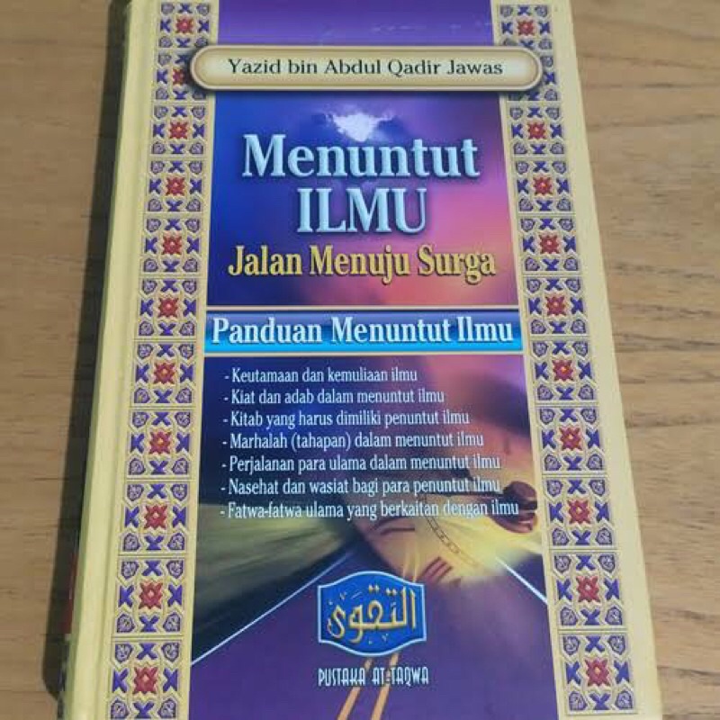 Jual Menuntut Ilmu Jalan Menuju Surga Yazid Jawaz Kitab Buku Agama ...