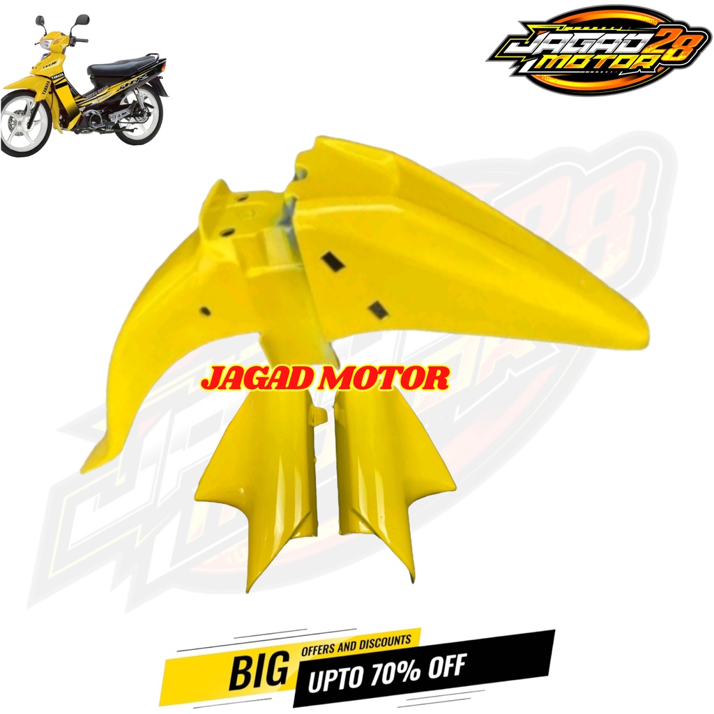 Spakbor Depan Yamaha Fizr Fiz R Plus Tutup Shock Kuning / Spakbor Depan Plus Tutup Shock Yamaha Fizr Fiz R Kuning / Spakbor Depan Yamaha Fizr Fiz R Set Tutup Shock Kuning / Spakbor Sepakbor Slebor Depan Fizr Fiz R Plus Tutup Shock Kuning