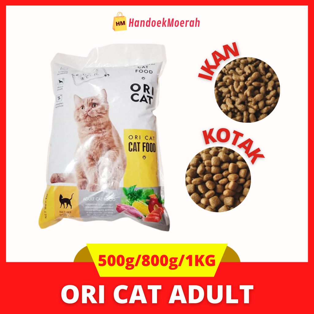 Makanan Kucing Kering ORI CAT Adult 500 Gram - 800 Gram - 1 KG / Dry Cat Food Murah