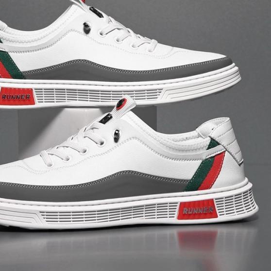 Sepatu Pria Sneaker Kets REVERSI F-925 Running Shoes Import - - Putih, 40