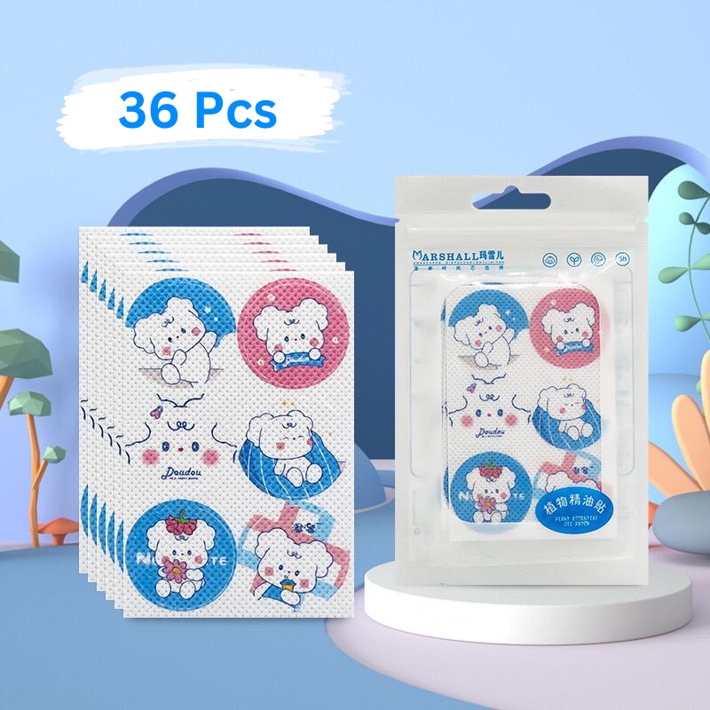[COD] 36pcs Stiker Anti Nyamuk Wangi Minyak Telon Gambar Lucu Murah