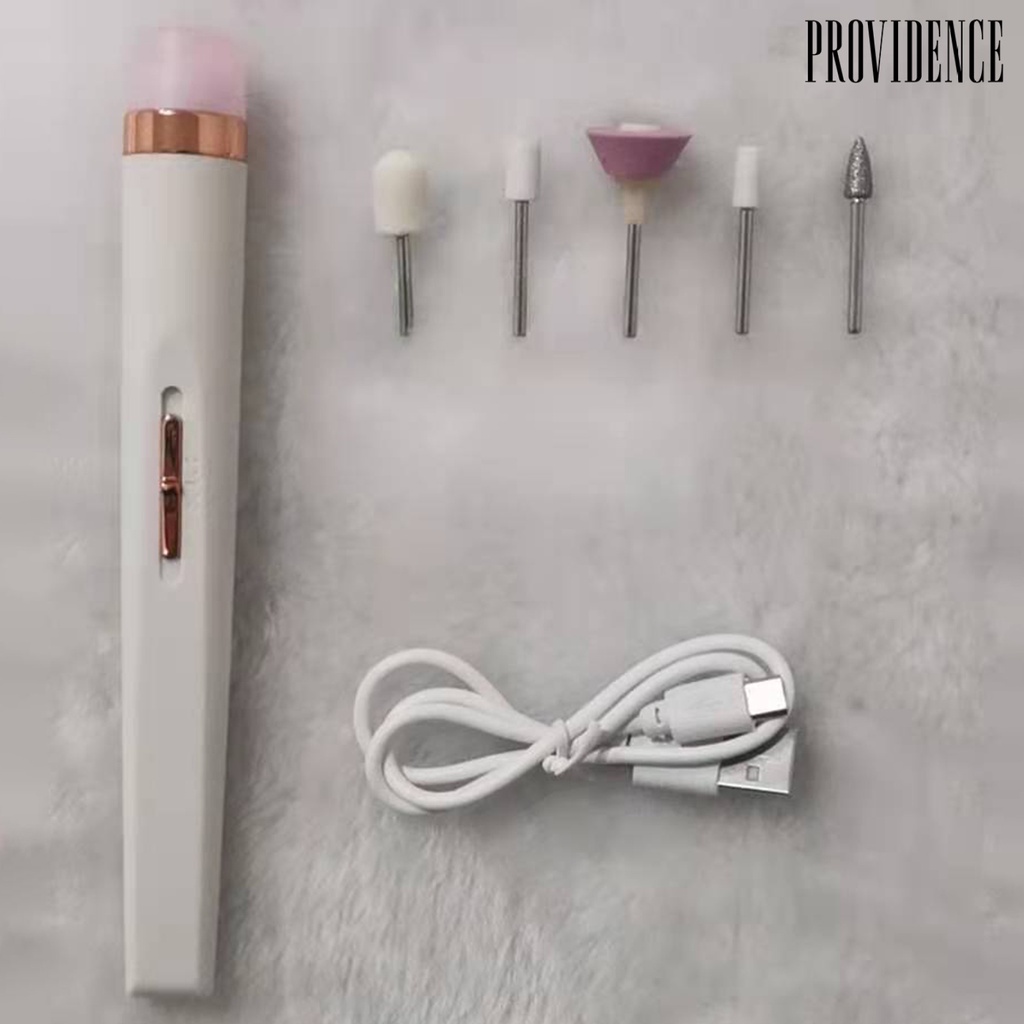 Providence Mesin Kikir Kuku Elektrik 5 in 1 Kecepatan Tinggi USB Rechargeable Hemat Tenaga