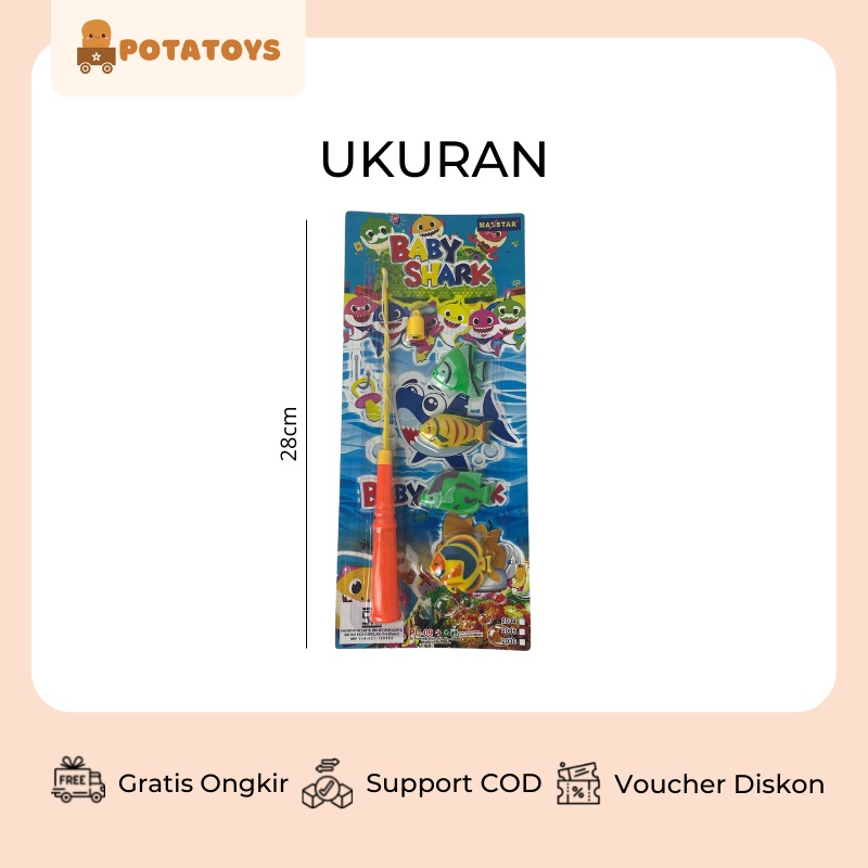 [ Potatoys ] Mainan Pancing Pancingan Ikan Magnet / Magnetic Fishing Game