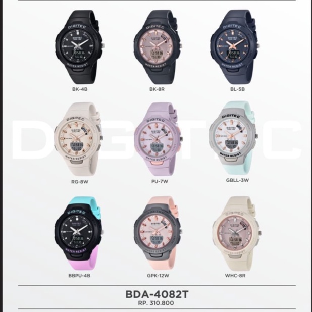 BESTSELLER JAM TANGAN ORIGINAL WANITA DIGITEC DG-3082/ BDA4082T
