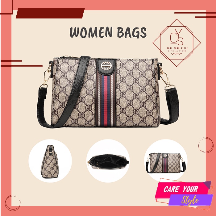 CYS Tas Selempang Wanita Elegant Tas Selempang Wanita Fashion Korea Import Termurah Tas Fashion Kekinian Tas Wanita Cantik T280