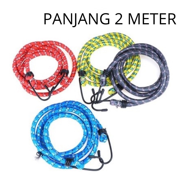 Tali Bagasi Motor Serbaguna Multifungsi / Tali Pengikat Ikat Barang 2 Meter