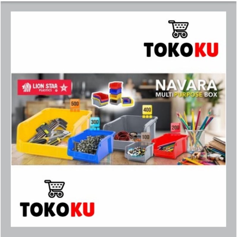 NAVARA BOX 500 LION STAR/KOTAK PENYIMANAN SUSUN SERBAGUNA/BOX SUSUN