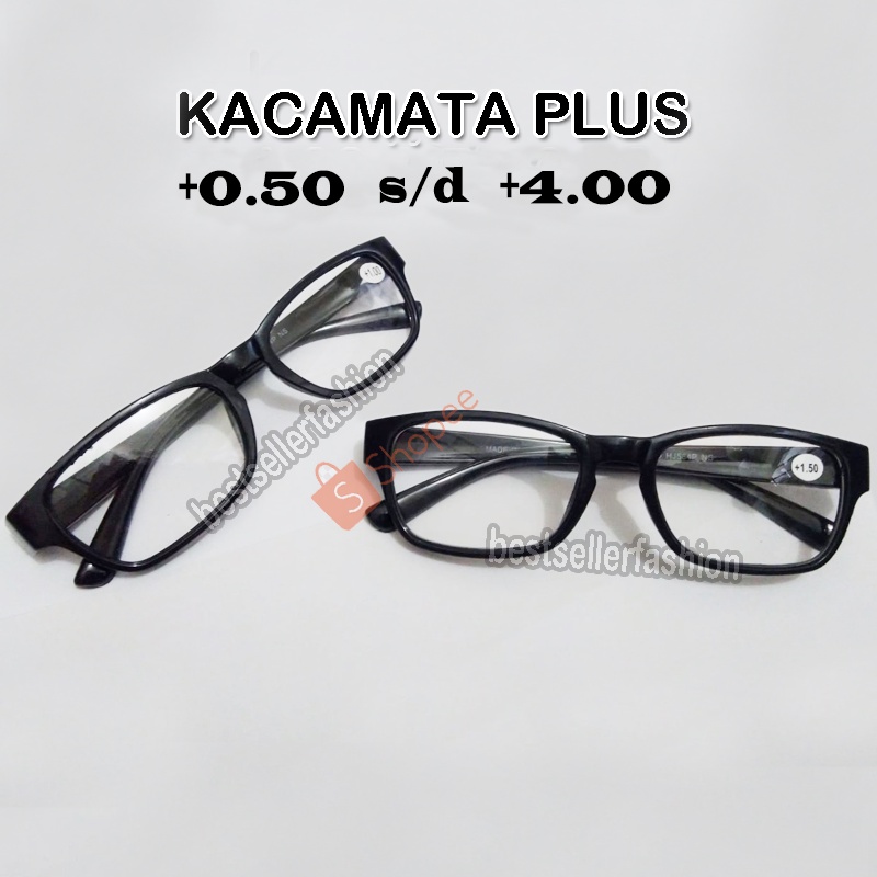 Kacamata Baca Plus Trendy (+) Korean Style untuk Pria &amp; Wanita (+) +0.50 Sampai +4.00 Kacamata rabun dekat terbaru