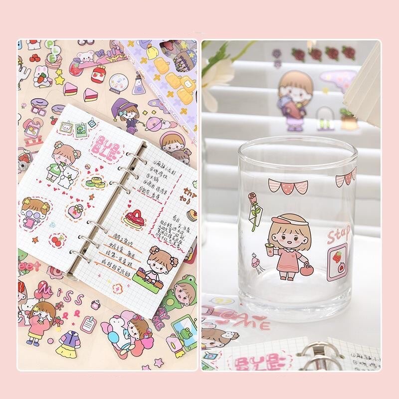 READY STOCK BISA COD - MOMO STIKER LUCU AESTHETIC DECO PLANNER DIARY SCRAPBOOKING KIYOWO KAWAII GAYA KOREA KARAKTER KARTUN HEWAN PELIHARAAN ANAK PEREMPUAN ORGANIZER DEKORASI CASING LAPTOP HP BOTOL AIR MINUM VIRAL MURAH PVC PAPER PET CUTE BERUANG KELINCI