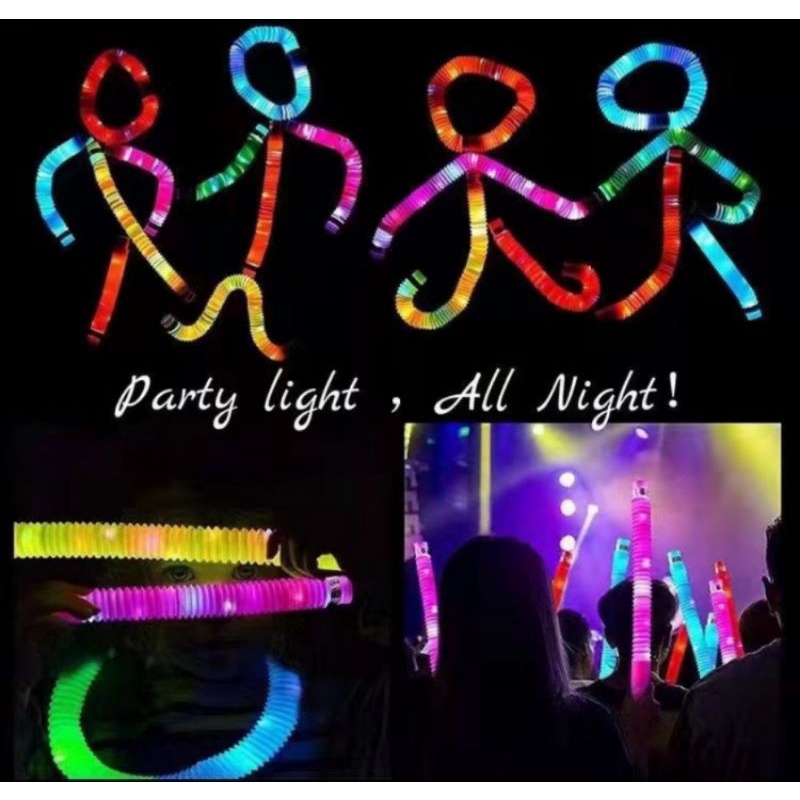 POP LIGHT POP LIGHT MAINAN ANAK LED/POP LIGHT MAINAN ANAK LED 1 SET/POP LIGHT MAINAN ANAK LED  1 SET/POP LIGHT RAINBOW JUMBO/LIGHT UP POP PIPES