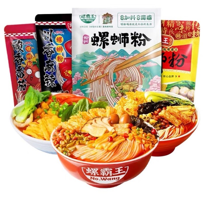 

NEW (3Varian) LUOBAWANG LUOSHIFEN Spicy Snail Rice NOODLES 315g - 400g - TOMATO