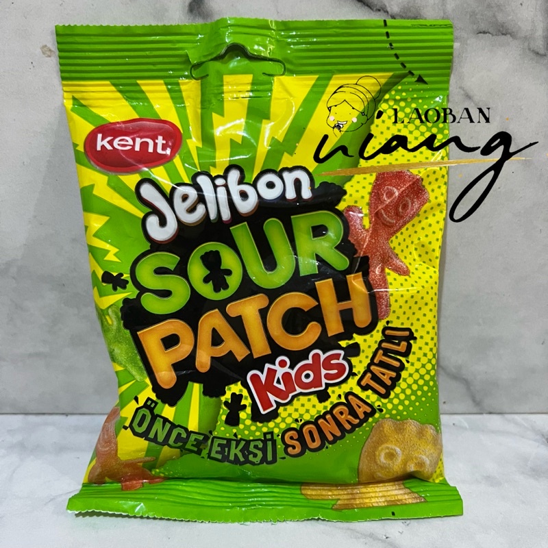 

sour patch kids 80g original chewy candy jelly permen jelibon kid