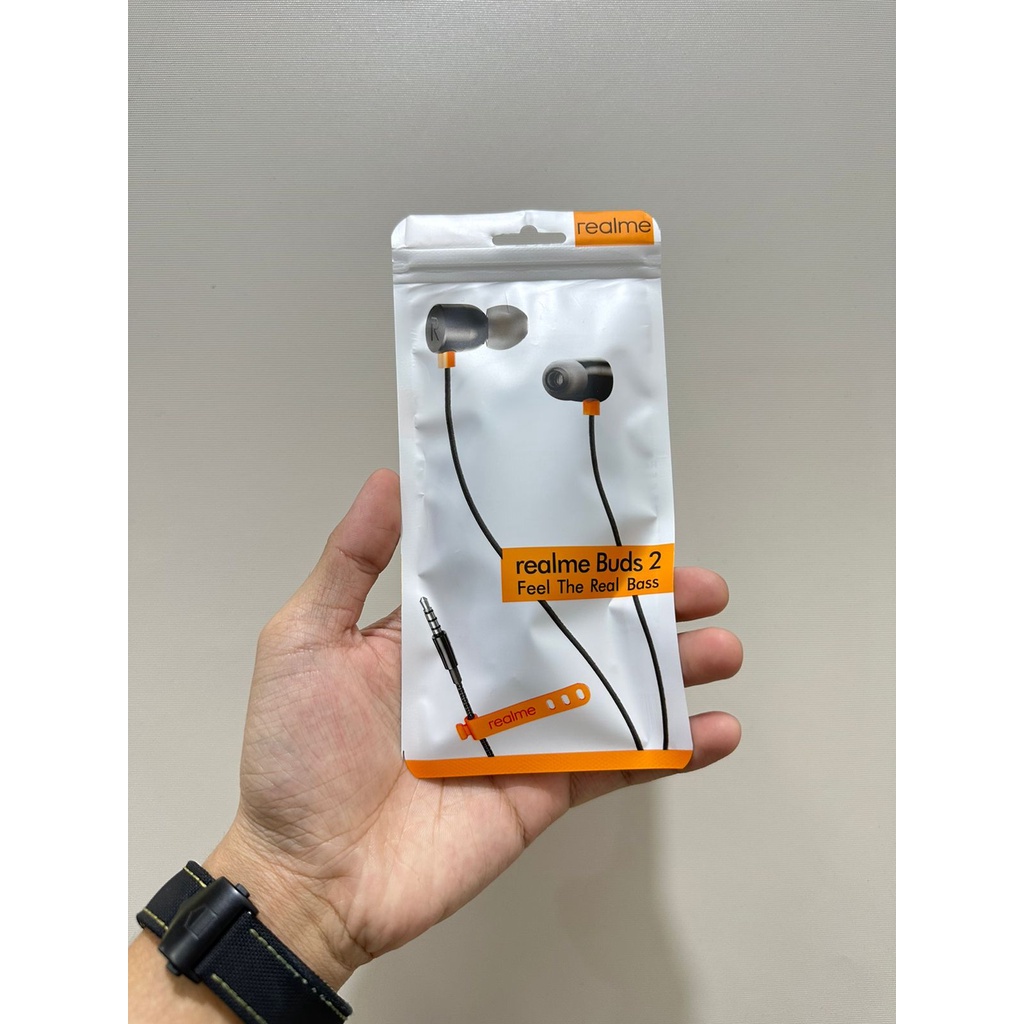 HANDSFREE / HEADSET / EARPHONE REALME BUDS 2 KUALITAS GRADE A PP KLIP