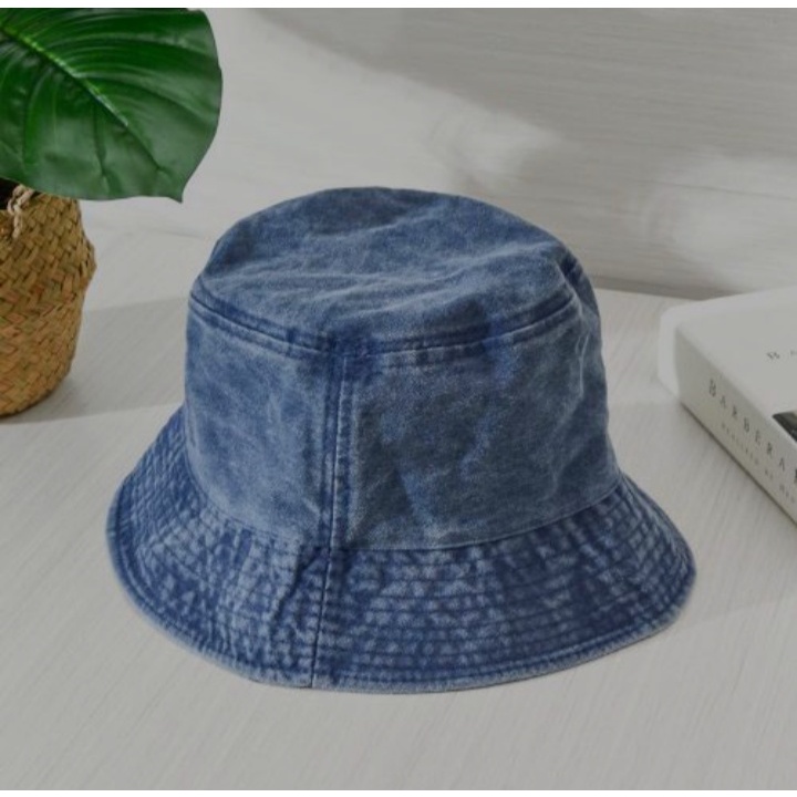 Bucket hat Jeans Dewasa Unisex / topi bucket hat pria dan wanita / Topi Bucket hat Fashionable Terla